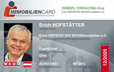 Erich Hofstätter Immobiliencard 12 2025